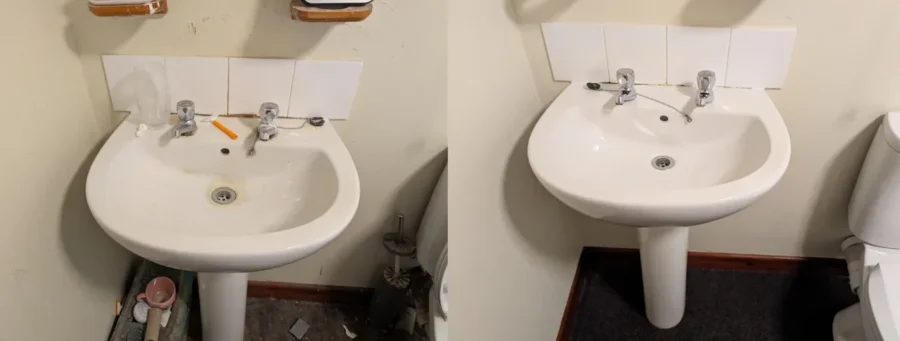011 deep clean bathroom basin before after thumb