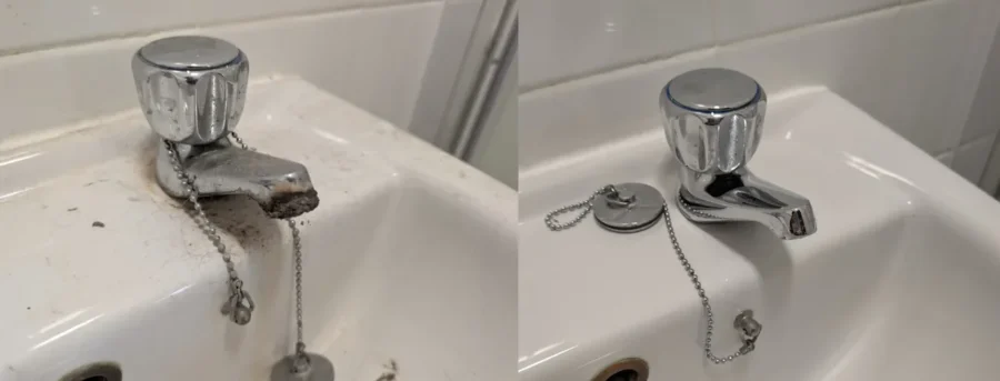 002 deep clean bathroom tap before after thumb
